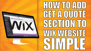 How to Add Get A Quote Section to Wix Website Simple