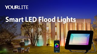 YOURLITE Ultra Thin Design Smart RGB LED flood light