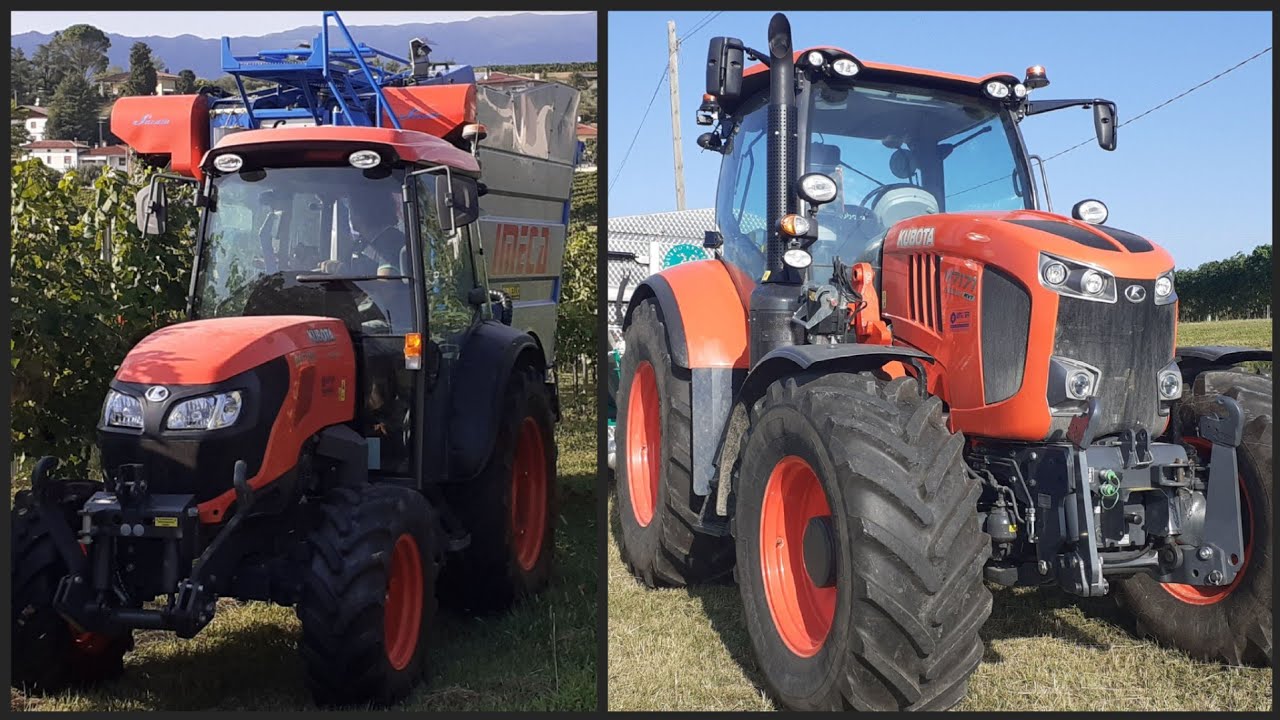 VENDEMMIA PROSECCO IN COLLINA: KUBOTA M7171 - M5101 NARROW | IMECA HS27 | ZACCARIA