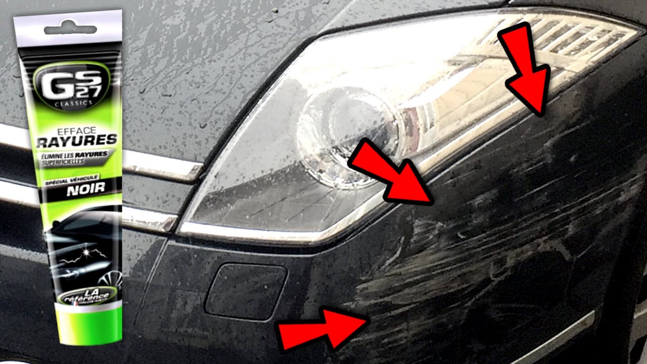Éliminer des rayures sur votre voiture