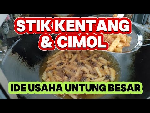 Gerobak Cimol Stik Kentang