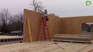 NetZero Home - Side Wall Panel Installation