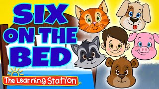 six on the bed song counting song for children kids songs by the learning station