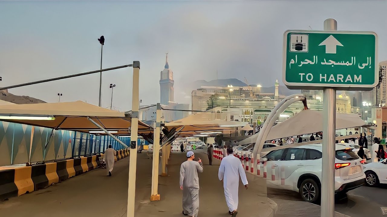 تغطية في منطقة جرول وطريقي إلى المسجد الحرام وشوفوا أجواء الحرم اليوم الإثنين جمال لا يوصف