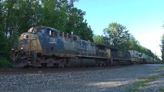 CSX Intermodal I169 – YN2 AC4400CW #158 & ES40DC #5405 – Unionville OH in June 2026