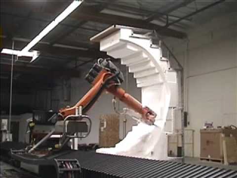 Milling a HUGE foam part - YouTube