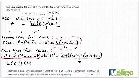 Proof by induction sum of series example 3 Leaving Cert Higher Level Maths