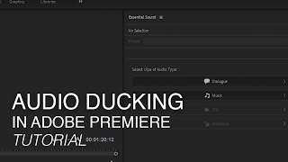 How to Use Audio Ducking in Adobe Premiere Pro | Tutorial