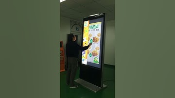 75inch Floor standing Interactive IR touchscreen kiosk
