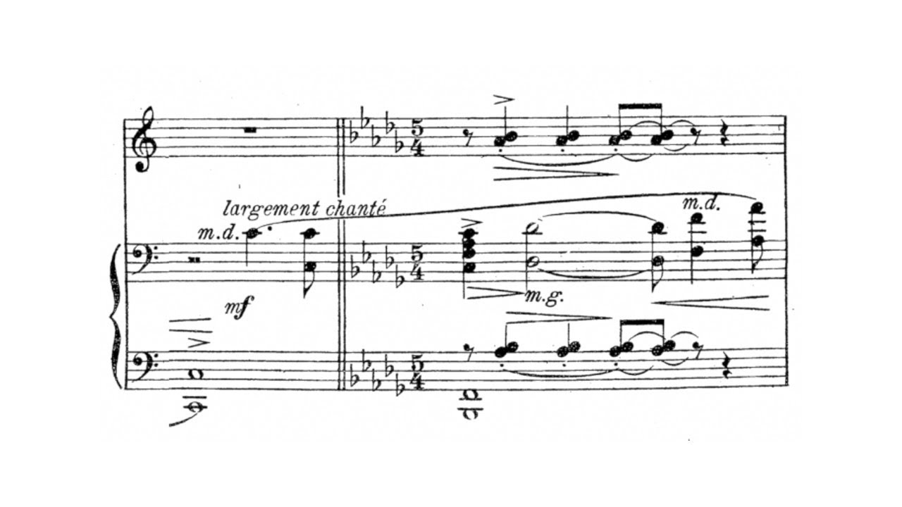 The extreme beauty in this Ravel melody