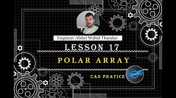 LESSON 17: AUTOCAD 2018 POLAR ARRAY in Pashto Language #autocad2018 #pashto #array #polar