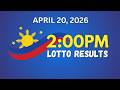 [LIVE] 2PM Lotto Result Today April 20, 2026 Philippines