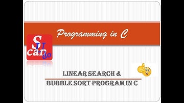 LinearSearch and Bubble Sort Program in C [Malayalam][EST102 PROGRAMING IN C  of KTU]