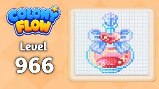Colony Flow level 966 walkthrough solution gameplay 