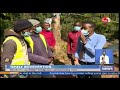 A well wisher moves in to reconstruct bridge on Ruiru river in Juja