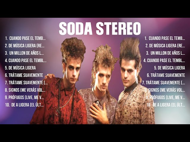 Soda Stereo ~ Especial Anos 70s, 80s Romântico ~ Greatest Hits Oldies Classic class=