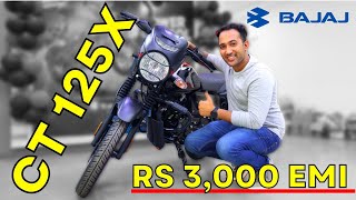2022 Bajaj CT125X Bike at Rs 71,000 | Rs 3,000 EMI Only | Best 125cc Bike under Rs 75,000🔥
