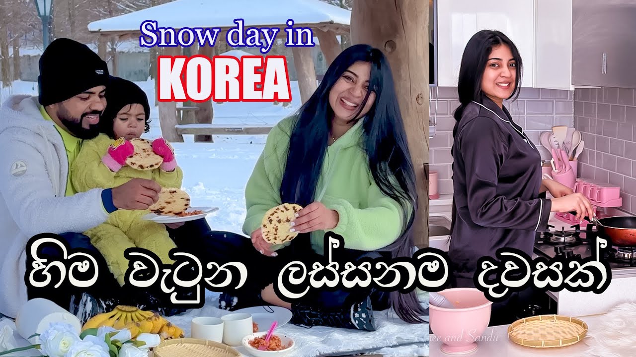 අපේ ජීවිතයේ අමතක නොවෙන ලස්සන හිම වැටුන දවසක් ආදරණීයවම ගත වුන විදිය Day In The Life Vlog