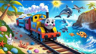 Cute Train Adventure for Kids | Magical Forest, Waterfalls & Friendly Animals Journey ❤️