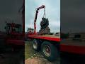 Massey tractor hiab. Ironworker removal. #custom #masseyferguson #hiab #trailer #tractor #welding