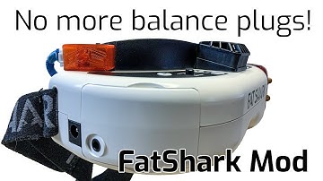 FatShark fan switch mod. Never need to plug in a balance cable again!
