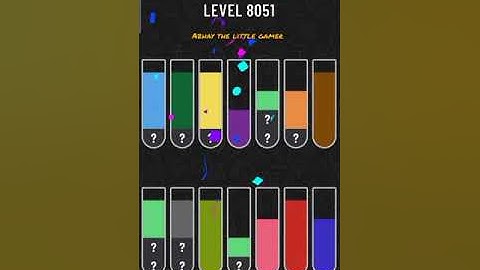 Water sort puzzle level 8051