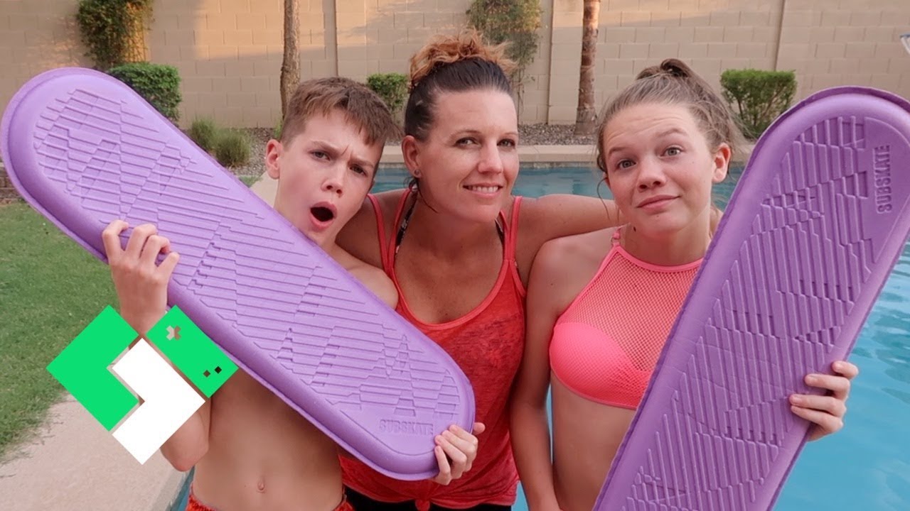 Skateboarding Underwater | Clintus.tv