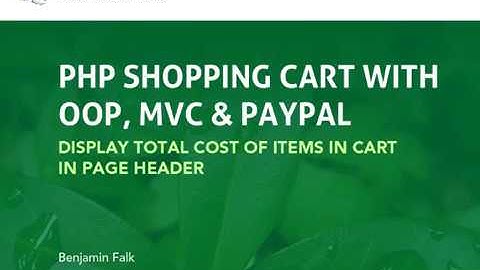 php cart oop mvc 30