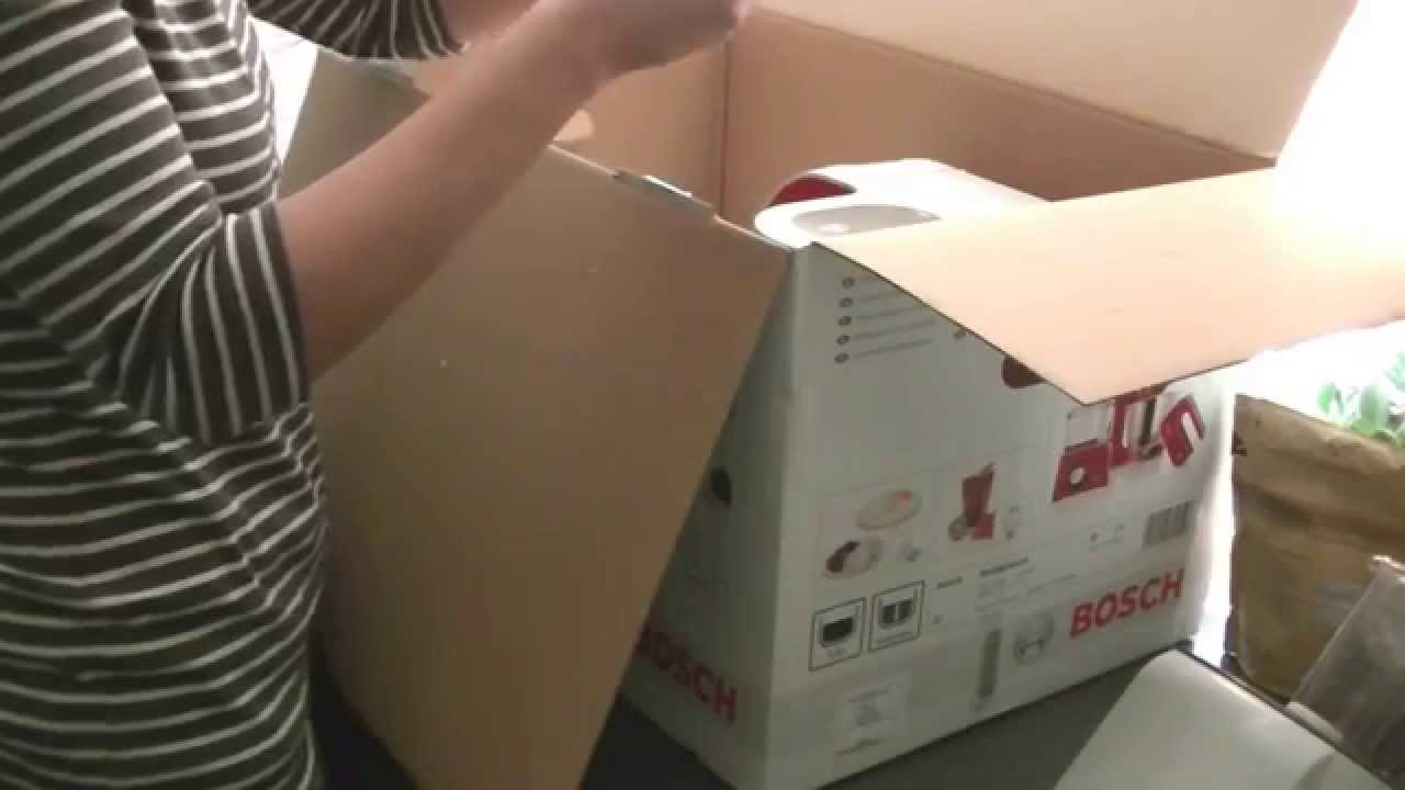 Unboxing Küchenmaschine Bosch MUM54420 red diamond Teil 1 - YouTube Unboxing Küchenmaschine Bosch MUM54420 red diamond Teil 1 - YouTube