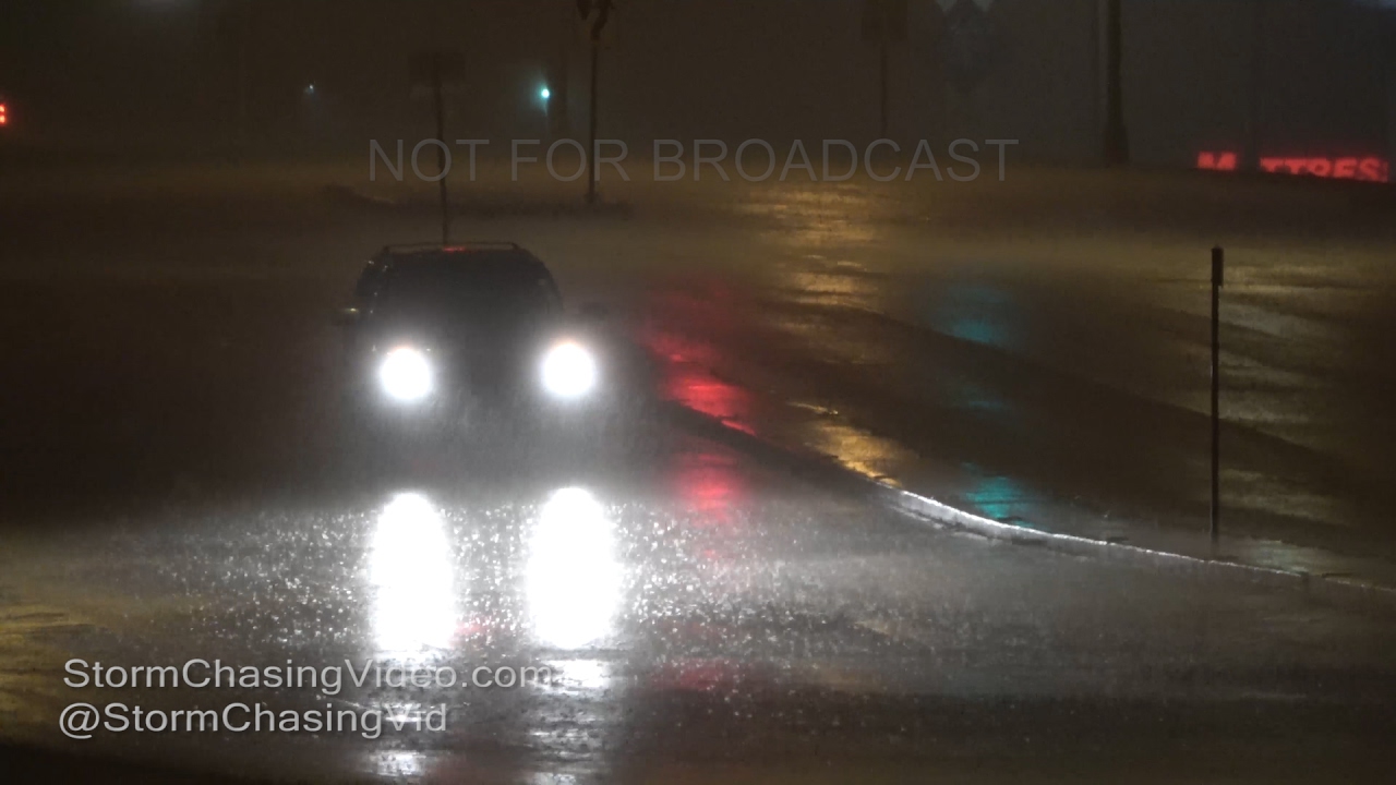 Cape Girardeau, MO - Predawn Storms & Lightning 4K - 2/7/2017