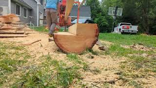 Milling 1x6 boards on the Turbosawmill