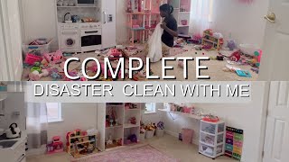 COMPLETE DISASTER CLEAN WITH ME || DECLUTTER AND ORGANIZED TRANSFORMATION || CLEANING MOTIVATION