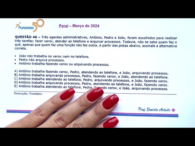 FUNDATEC - *RECURSO* - Paraí - Nível médio - Março de 2024