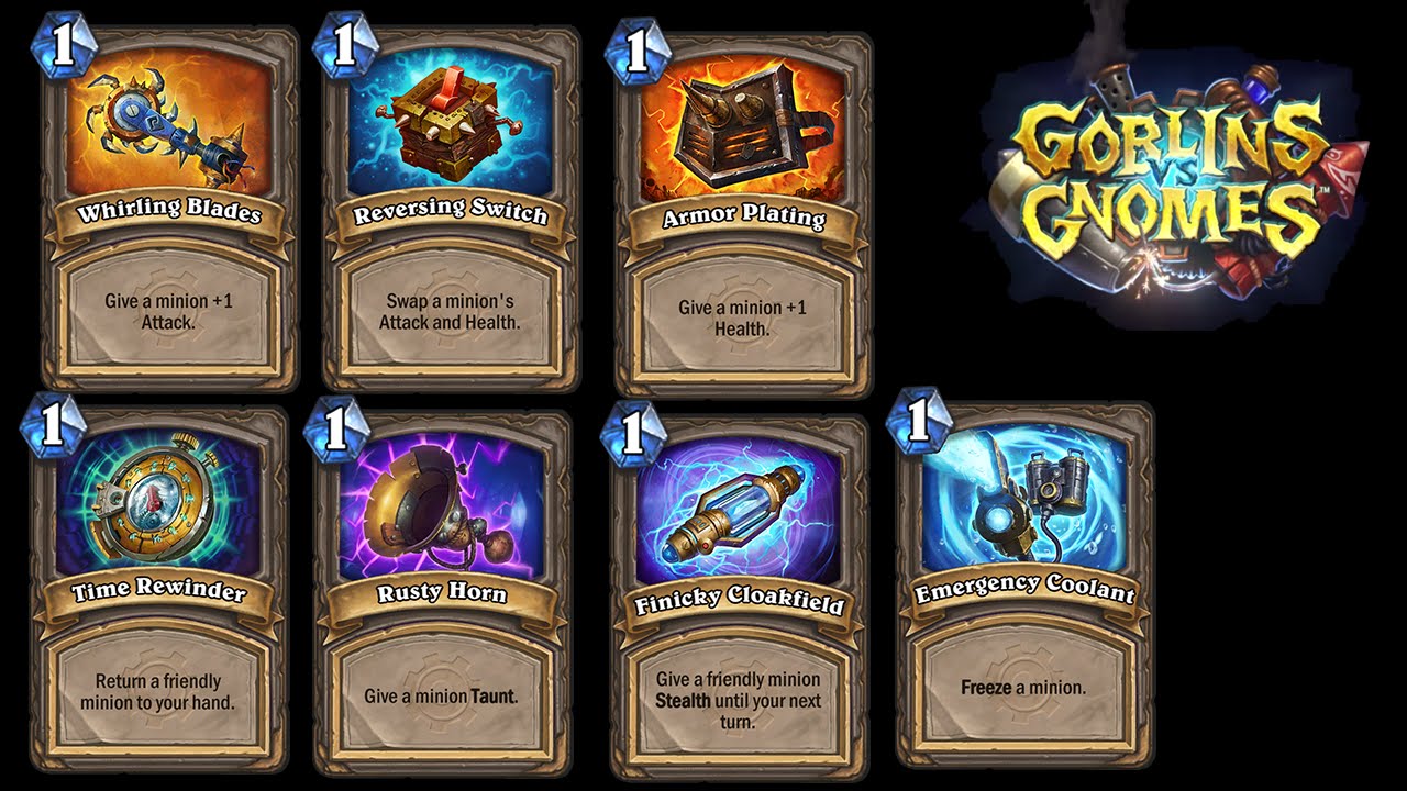 [Hearthstone] 7 NEW Spare Parts Cards Goblins vs Gnomes Card