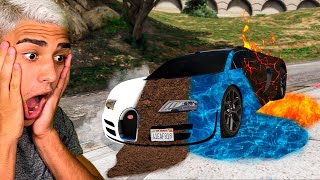 JUNTEI CARROS DE ELEMENTOS SECRETOS NO GTA 5 (me surpreendi!)