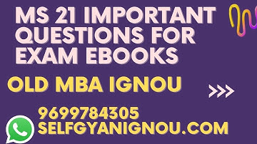 ms 21 ignou important questions for exam.ms 21 ebooks  important questions download.