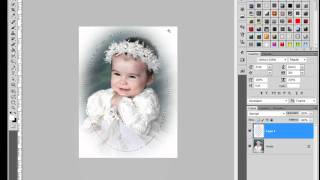 Marco desvanecido Caritas de Bebe #Photoshop screenshot 3