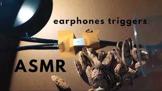 RANDOM ASMR TRIGGERS WITH EARPHONES MIC (No Talking)