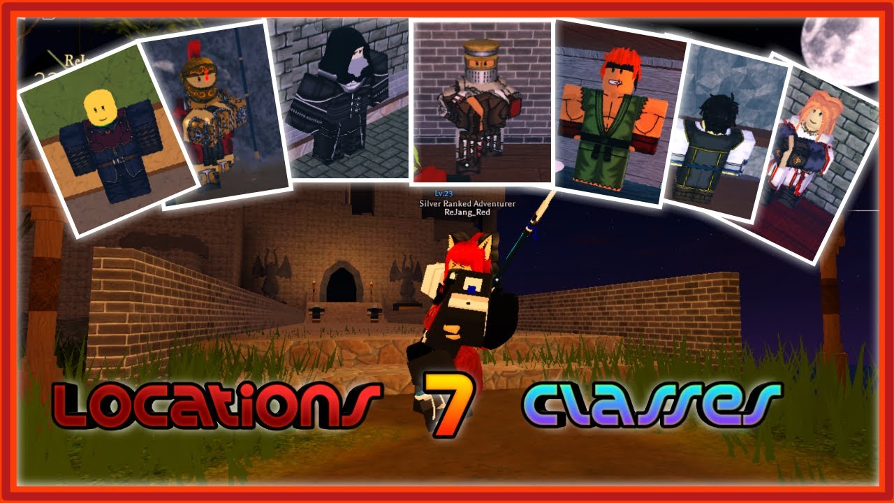 ⚔ Roblox : Exoria World's End บอกตำแหน่งที่เรียน Class ทั้ง 7 + อาวุธ ...