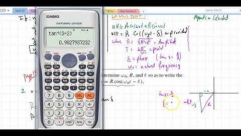 Math 55 Section 3.7(1) Mechanics and Electrical Vibrations