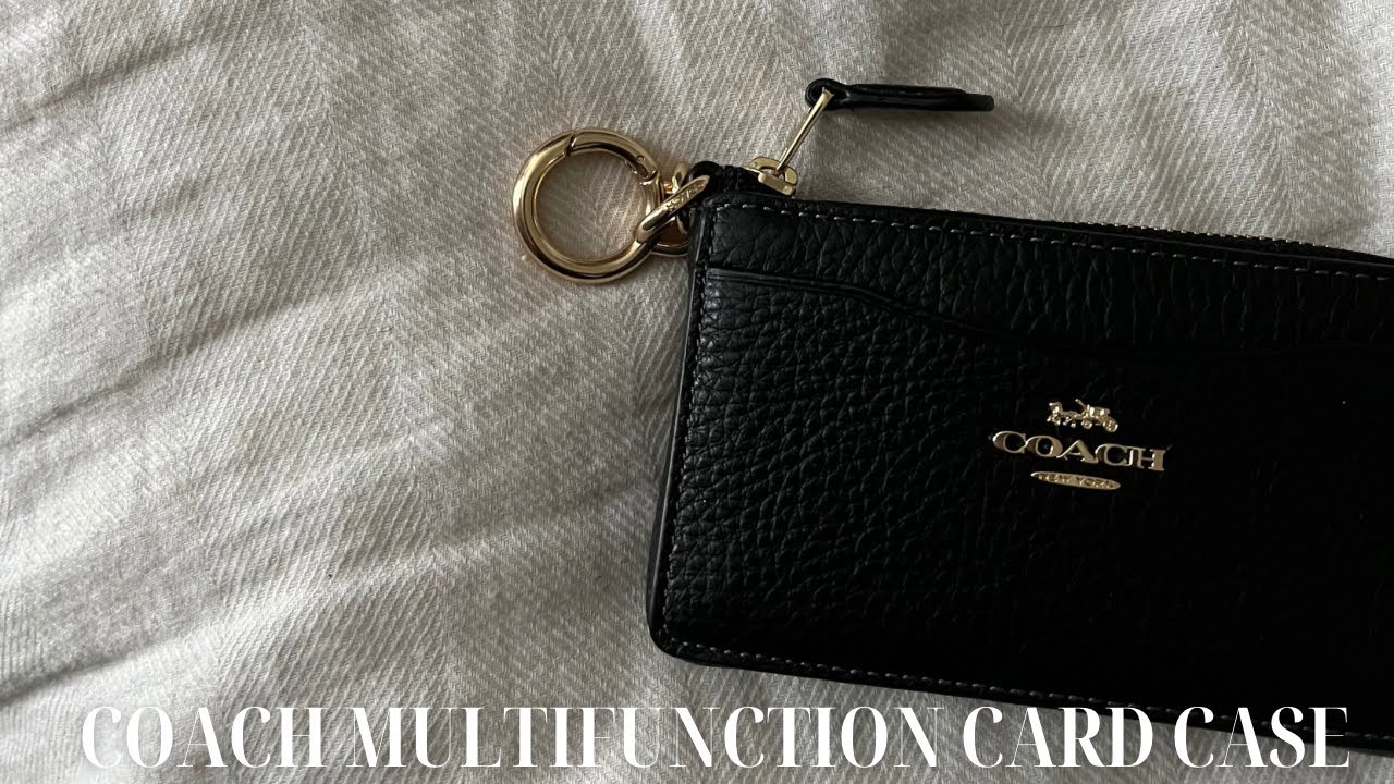 COACH MULTIFUNCTION CARD CASE REVIEW + WHAT FITS INSIDE? 