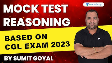 Mock test Reasoning I Based on CGL EXAM 2023 I Sumit Goyal