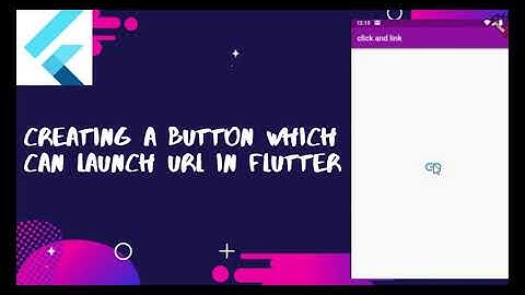 Creating a button which can launch the url using flutter || Using url_launcher in flutter.