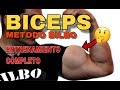 BICEPS - ENTRENAMIENTO COMPLETO - 6 SERIES con 3 ejercicios - como ganar masa muscular mas rapido