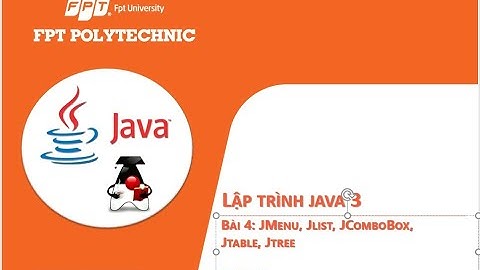 THIẾT KẾ JMENU, JMENUITEM, JMENUBAR TRONG JAVA