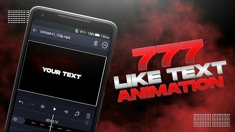 How to make Text Animation Like 777 for Your Montages || Gaurav Graphics