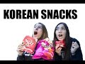 TRYING KOREAN SNACKS (ft. WASABI CHIPS!)