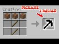 Aku main minecraft dan nemu pickaxe 10 rb vs pickaxe 1milliar 