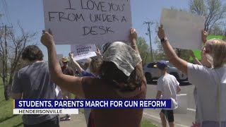 Hendersonville students and parents march for gun reform