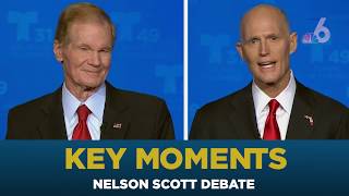 Sen. bill nelson and gov. rick scott clashed on everything from gun
control to the economy even supreme court nomination of brett
kavanaugh during th...
